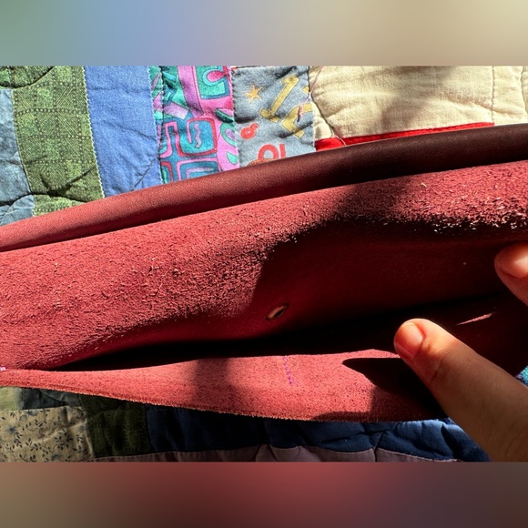 Purple leather wallet Etsy - Picture 6 of 6